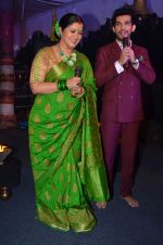 Arjun Bijlani,Sudha Chandran at Naagin launch for Colors in Powai on 26th Oct 2015